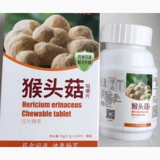 HERICIUM Природный гриб гериций, 100 капсул - для желудочно-кишечного тракта