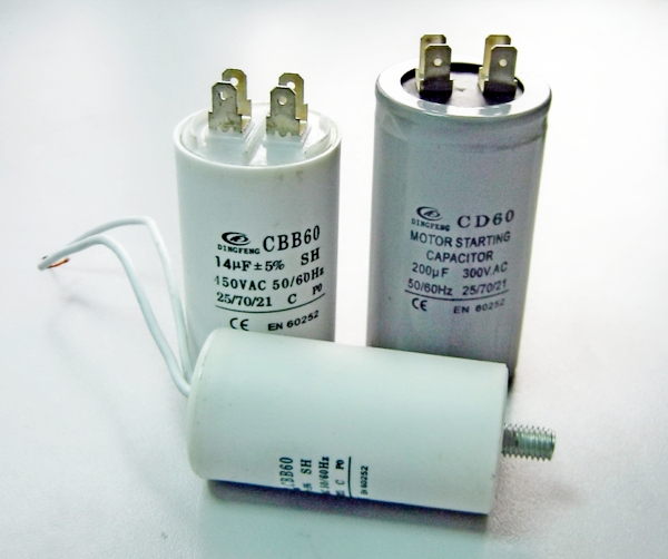 Фото 4. Пусковые и рабочие конденсаторы для электродвигателей CD60 CBB60 CBB61 CBB65
