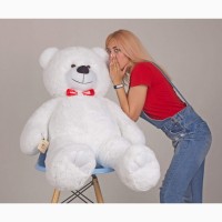 Большой плюшевый медведь Мистер 130 см (белый)
