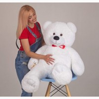 Большой плюшевый медведь Мистер 130 см (белый)