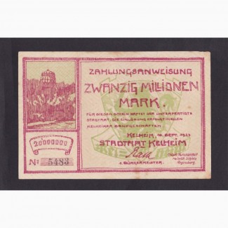 20 000 000 марок 1923 г. 5483. Германия