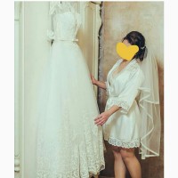 Продам свадебный образ ( платье, фату, под юбку кольца)