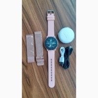 Смарт-годинник рожевий з браслетом + навушники