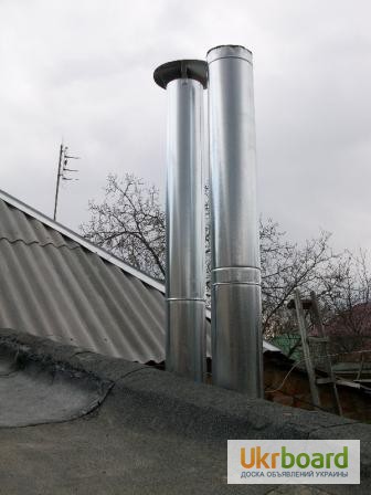 Фото 8. Гильзование дымоходов и установка вент.труб в Черкассах