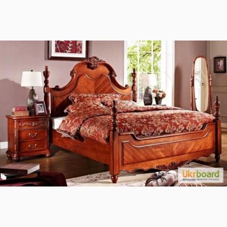Елітні дерев#039;яні меблі для спальні Ліжко Графіня
