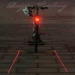 Задний вело фонарь 5 LED с двумя лазерами велосипед габарит моргалка