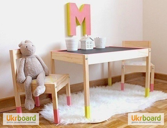 Фото 3. Прекрасный комплект детской мебели стол и 2 стула от икеа