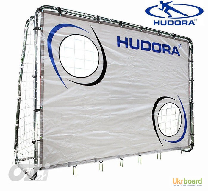 Большые футбольные ворота с экраном 25мм 213х152см. фирмы HUDORA