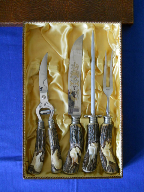 Фото 4. Винтажный охотничий набор SOLINGEN из четырёх предметов