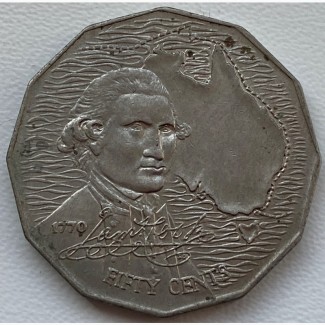 Австралия 50 центов 1970 год