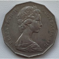 Австралия 50 центов 1970 год