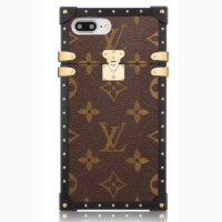 Чохол на Айфон Iphone 7/8/SE2020 коричневий з принтом бренду Louis Vuitton LV Луї Віттон