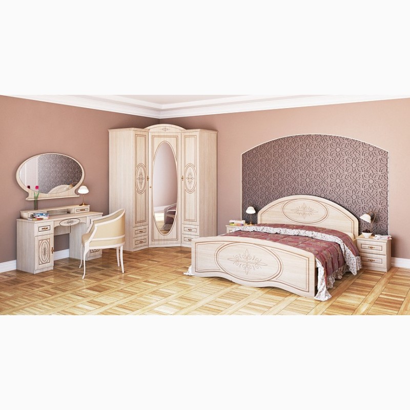 Фото 7. Біла класична спальня Василіса від виробника