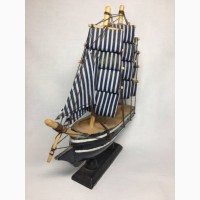 Деревянный парусник ручной резной модель лодки Морской из дерева Средиземноморский н1213