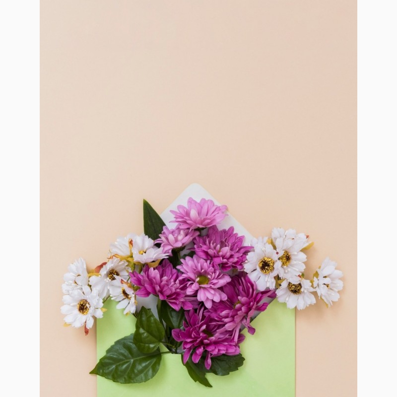 Фото 1/3. Букети хризантем з доставкою від крамниці квітів “Flowers Story” у Запоріжжі
