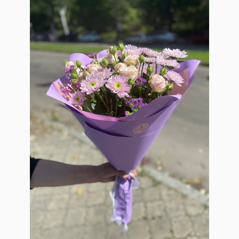 Фото 2/3. Букети хризантем з доставкою від крамниці квітів “Flowers Story” у Запоріжжі