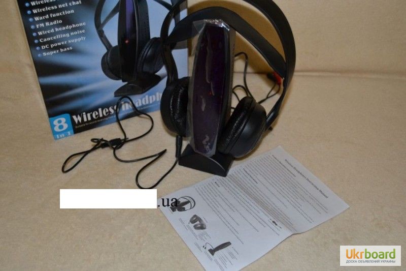 Фото 4. Бездротові навушники SF-880 з мікрофоном і FM-радіо Wireless Headphone 8 в 1