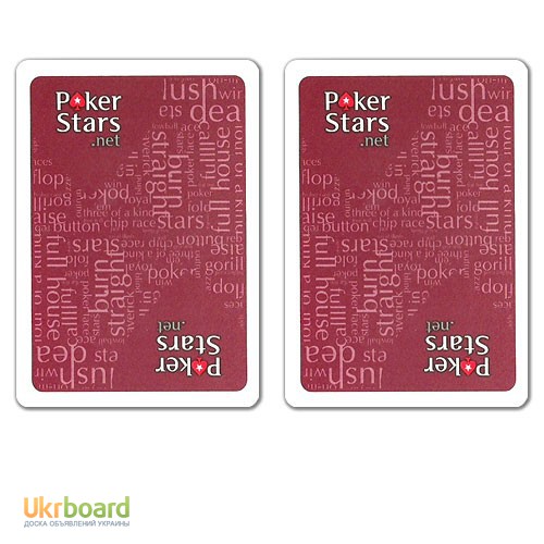 Фото 3. Карти для покеру Pokerstars 100% Plastic