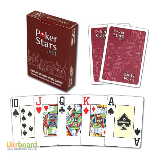 Фото 4. Карти для покеру Pokerstars 100% Plastic