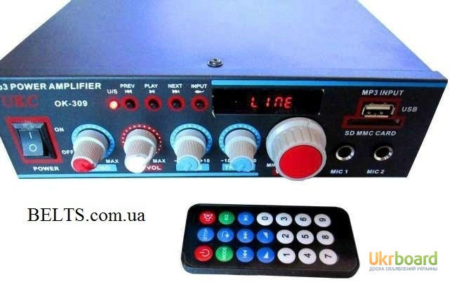 Цина.Усилитель звука для динамиков УКС 309, UKC 309