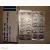 Лекарство Depakin500 mg compresse gastroresistenti soio valproato Оригинал ИТАЛИЯ