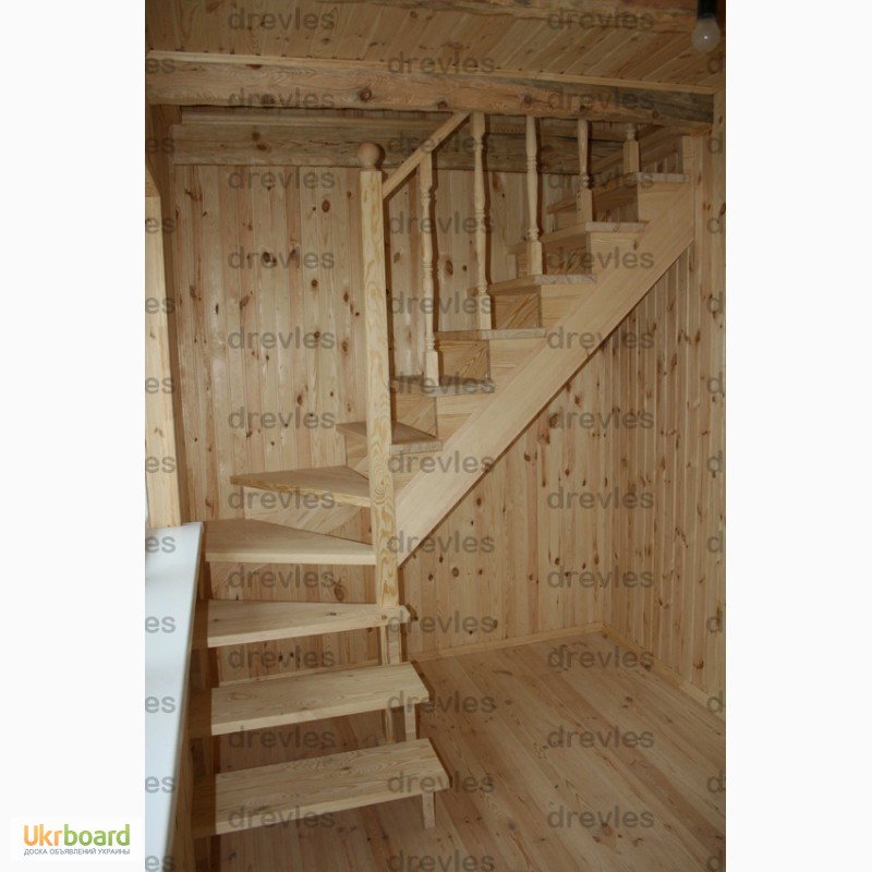 Фото 11. Лестницы деревянные для дома, дачи