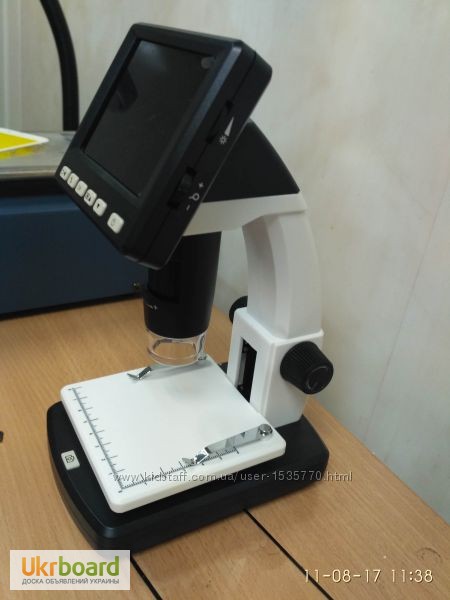 Фото 14. ЖК-дисплей цифровой микроскоп настольный USB HD электронный микроскоп с экрана 3.5-дюймов