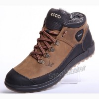 Мужские кожаные ботинки ECCO Yak Biom Olive