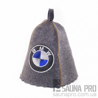 Шапка для сауны с вышивкой #039; BMW #039;, Saunapro