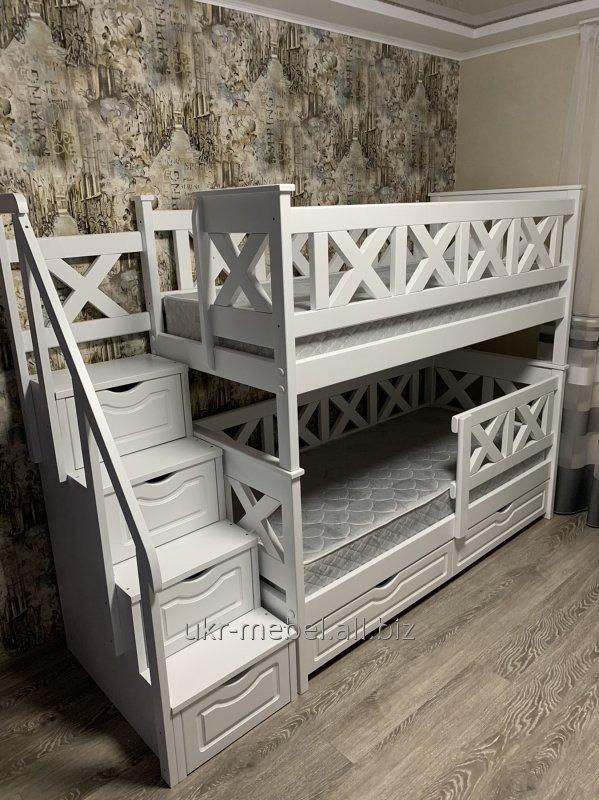 Фото 4. Двухъярусная деревянная кровать Оскар, двоповерхове ліжко