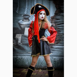 Карнавальные костюмы Пиратка девочка, возраст 6-10 лет-S921