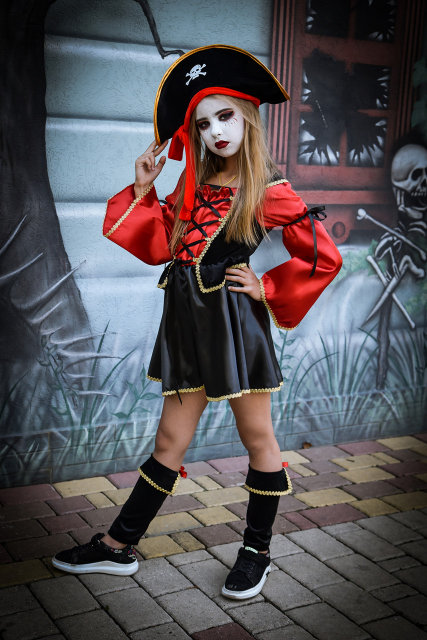 Фото 3. Карнавальные костюмы Пиратка девочка, возраст 6-10 лет-S921