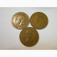 Великобритания-1 пенни (3 разные)