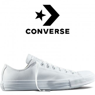Кеды Converse All Star Белые Кожаные Конверсы 136823C