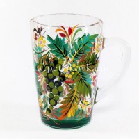Чашки с петриковской росписью. Роспись ручная, подлаковая