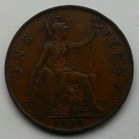 Англия 1 пенни 1928 год