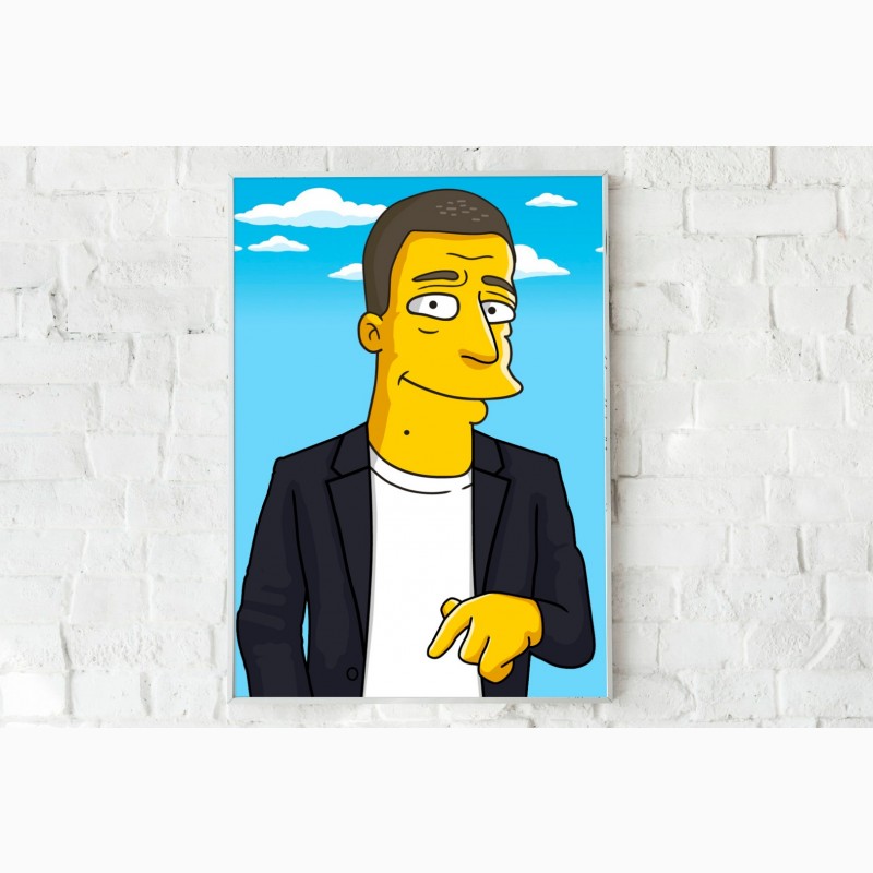 Фото 2. Нарисую персонажа в стиле мультика The Simpsons в векторе