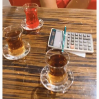 Стакан для чая с блюдцем Армуды турецкого чая Богмалы LAV