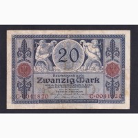 20 марок 1915г. С 0041820. Германия