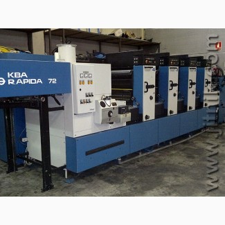 Четырехкрасочная печатная машина KBA Rapida R 72-4