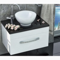 Мебель комплекты для ванной комнаты тумба с умывальником и столешницей литой камень мрамор