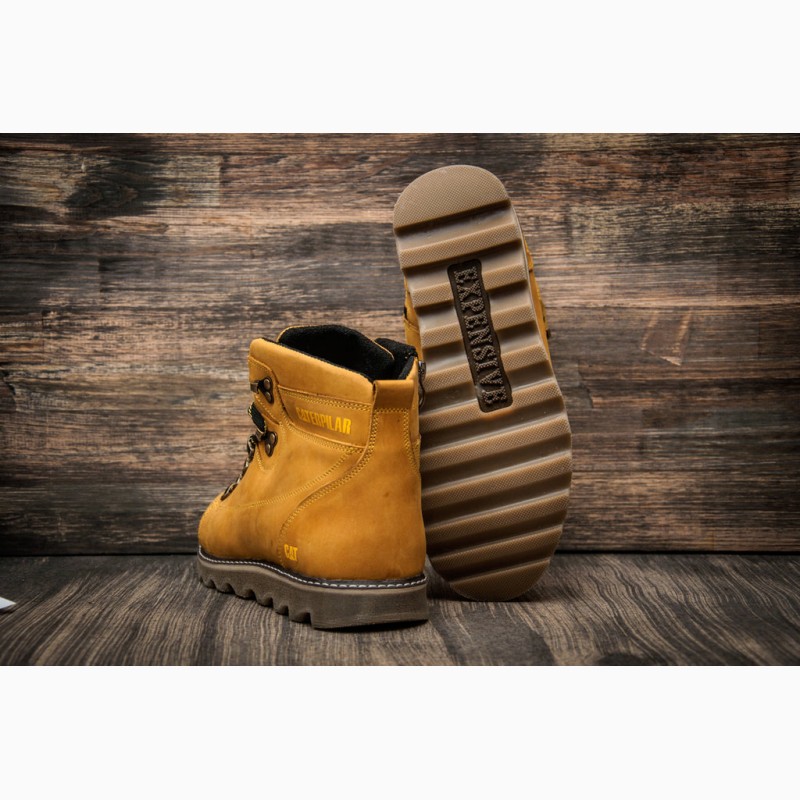 Фото 6. Ботинки кожаные зимние CAT Yellow Boots