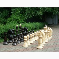 Предлагаем шахматы большие, уличные из дерева