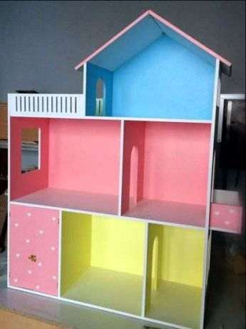 Фото 2. Кукольный домик для кукол, разноцветный 110*90*30