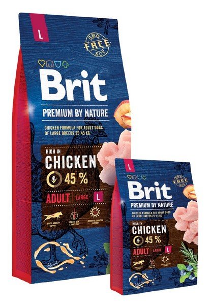Фото 2. Брит Премиум М сухой корм для собак средних пород Brit Premium Adult M Chicken
