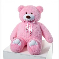 Большой плюшевый медведь Мистер 110 см (розовый)