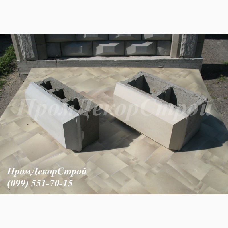 Фото 4. Строительные блоки декоративные с фаской в Одессе