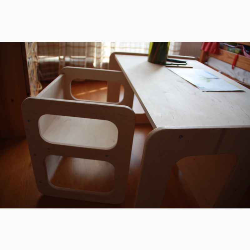 Фото 2. Монтессори набор: стол и стулья