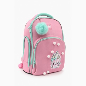 Рюкзак початкова школа Kite K22-706M-1(LED) Рожевий + пенал сумка набір