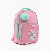 Рюкзак початкова школа Kite K22-706M-1(LED) Рожевий + пенал сумка набір